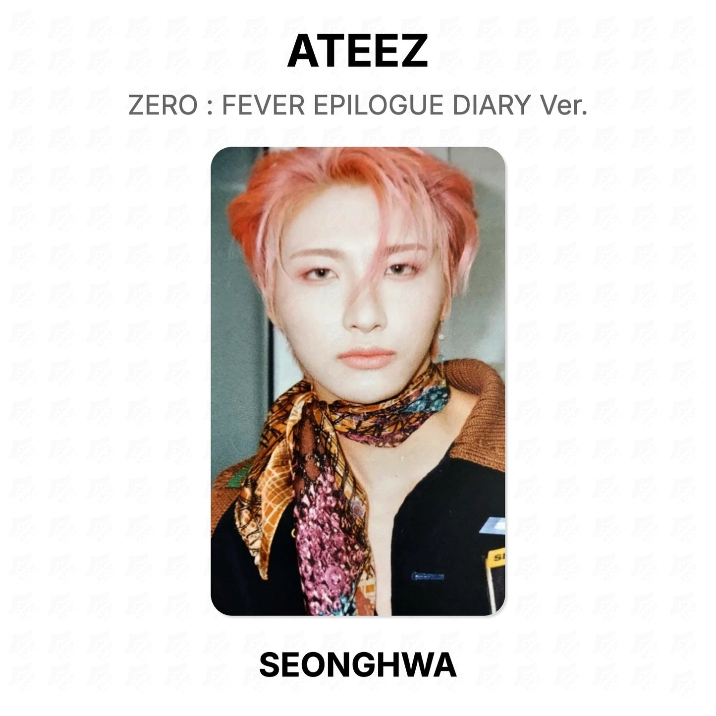 ATEEZ ZERO : FEVER EPILOGUE DIARY Ver. Official Photocard