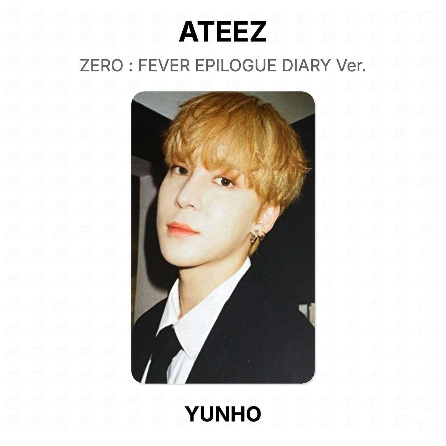 ATEEZ ZERO : FEVER EPILOGUE DIARY Ver. Official Photocard