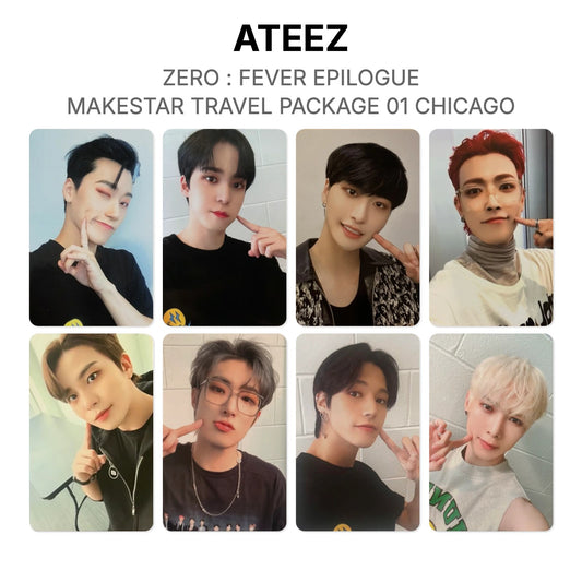 ATEEZ ZERO : FEVER EPILOGUE MAKESTAR TRAVEL PACKAGE 01 CHICAGO Official Photocard