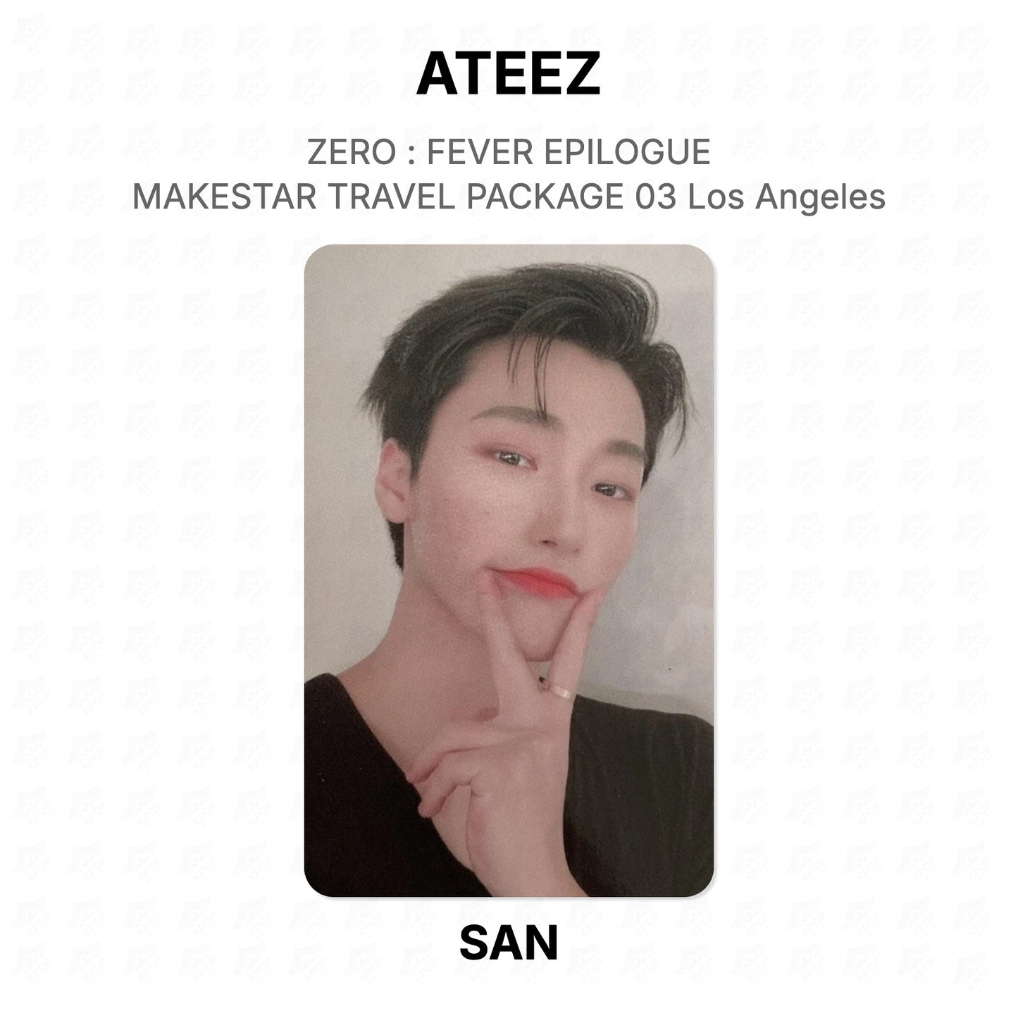 ATEEZ ZERO : FEVER EPILOGUE MAKESTAR TRAVEL PACKAGE 03 Los Angeles Official Photocard