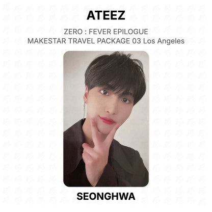 ATEEZ ZERO : FEVER EPILOGUE MAKESTAR TRAVEL PACKAGE 03 Los Angeles Official Photocard