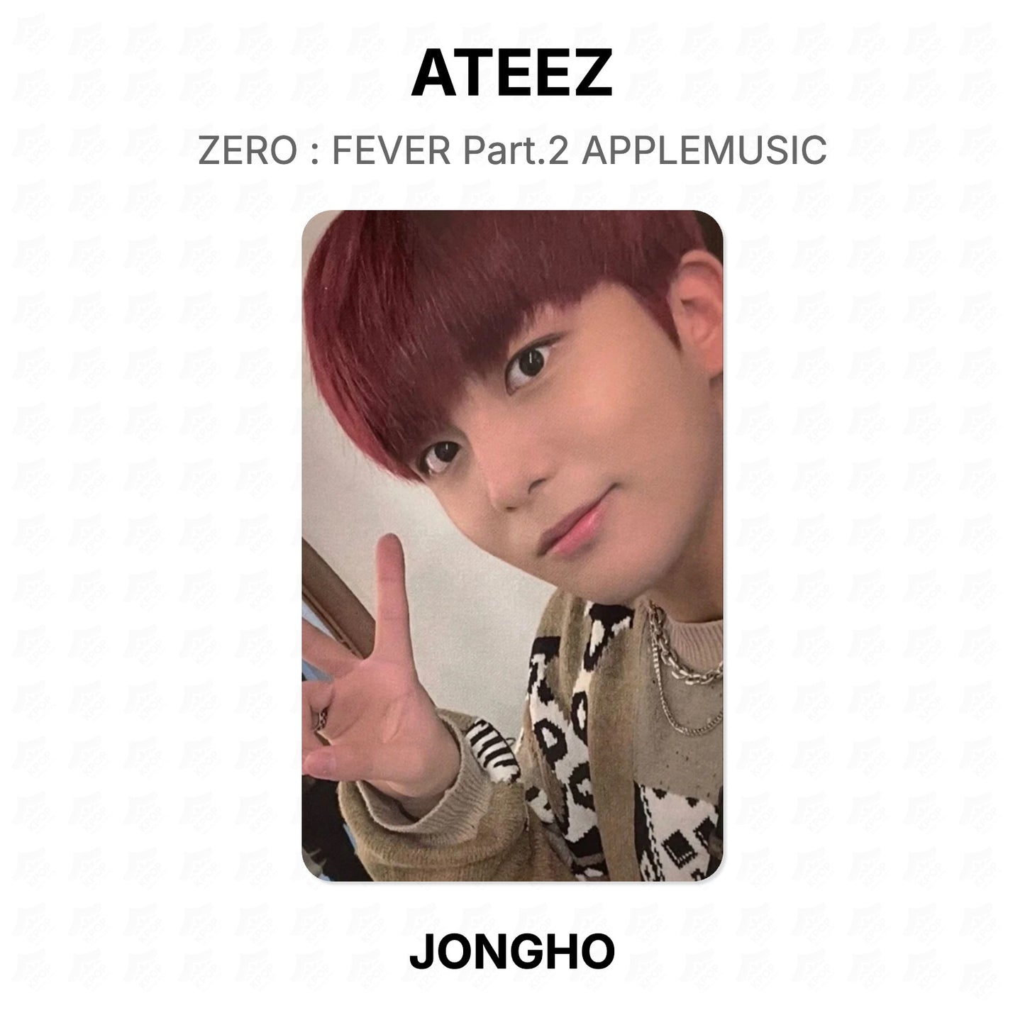 ATEEZ ZERO : FEVER Part.2 APPLEMUSIC Official Photocard