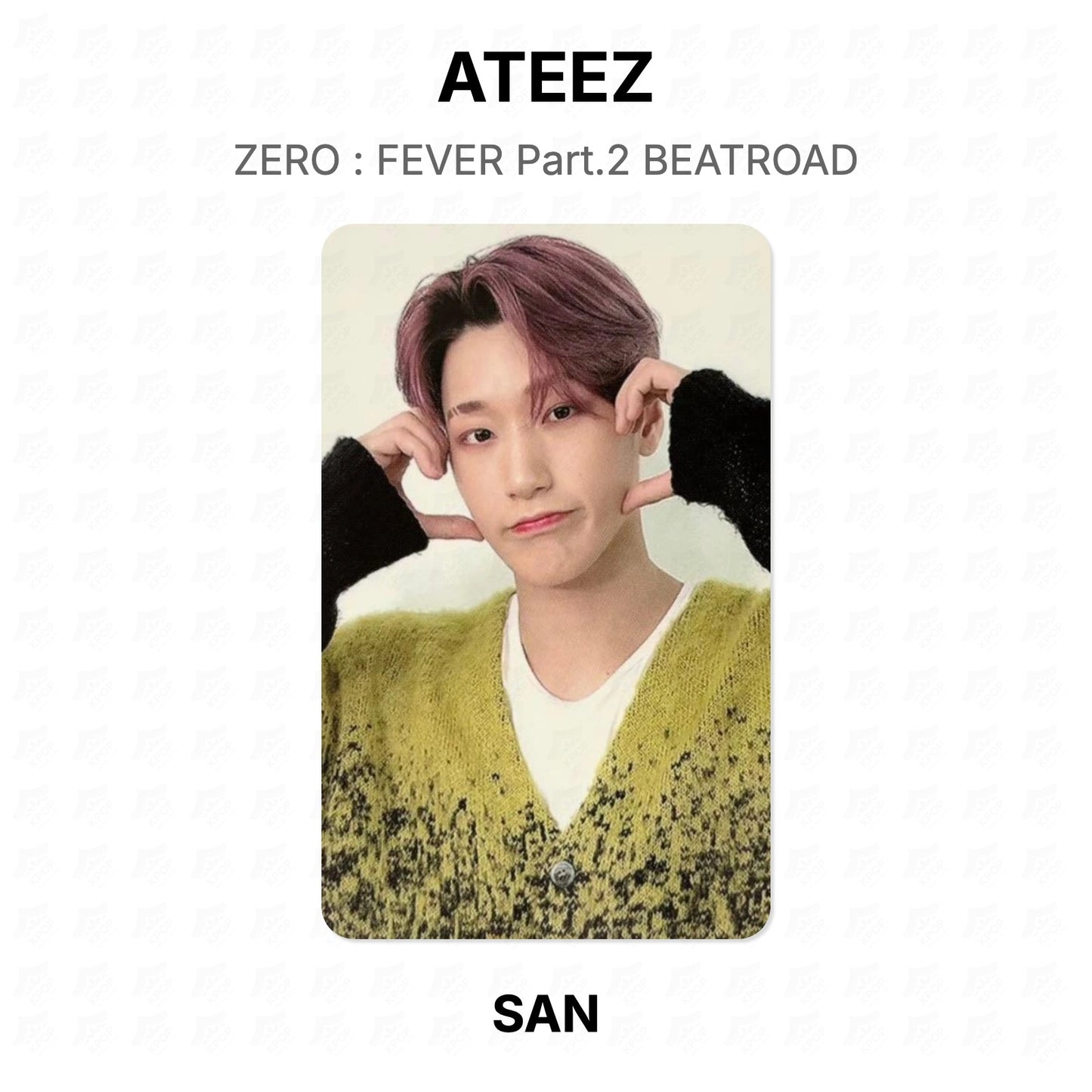 ATEEZ ZERO : FEVER Part.2 BEATROAD Official Photocard