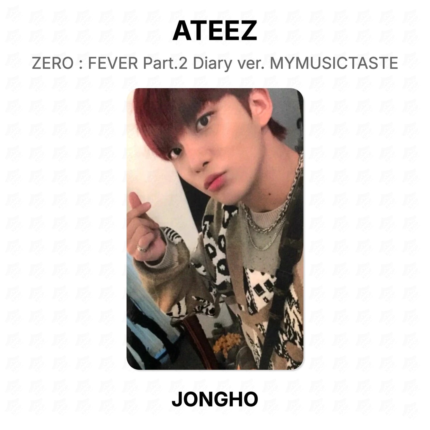 ATEEZ ZERO : FEVER Part.2 Diary ver. MYMUSICTASTE Official Photocard