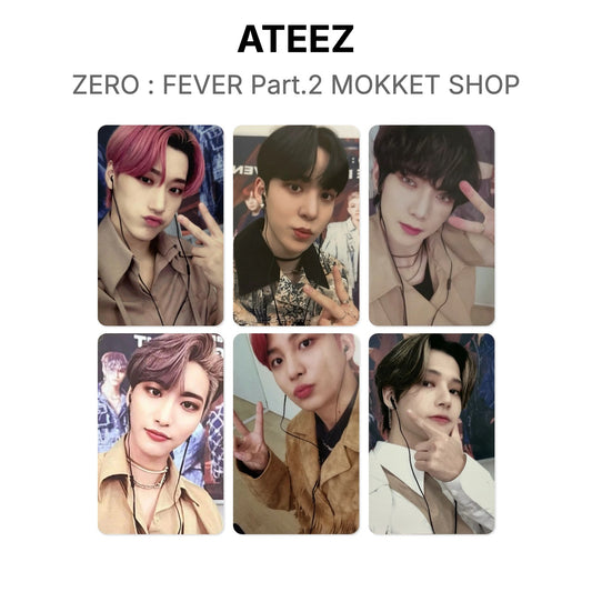ATEEZ ZERO : FEVER Part.2 MOKKET SHOP Official Photocard