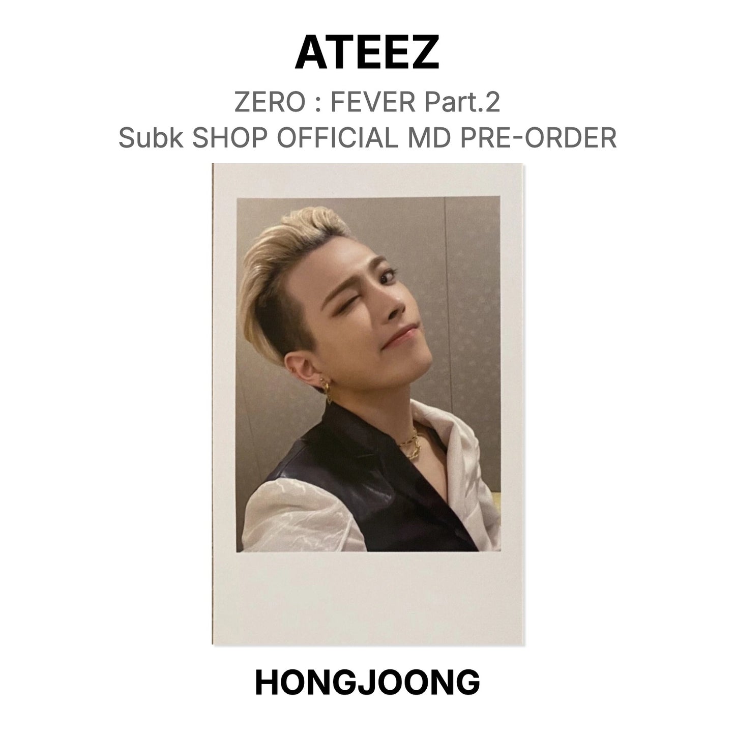 ATEEZ ZERO : FEVER Part.2 Subk SHOP OFFICIAL MD PRE-ORDER Official Photocard
