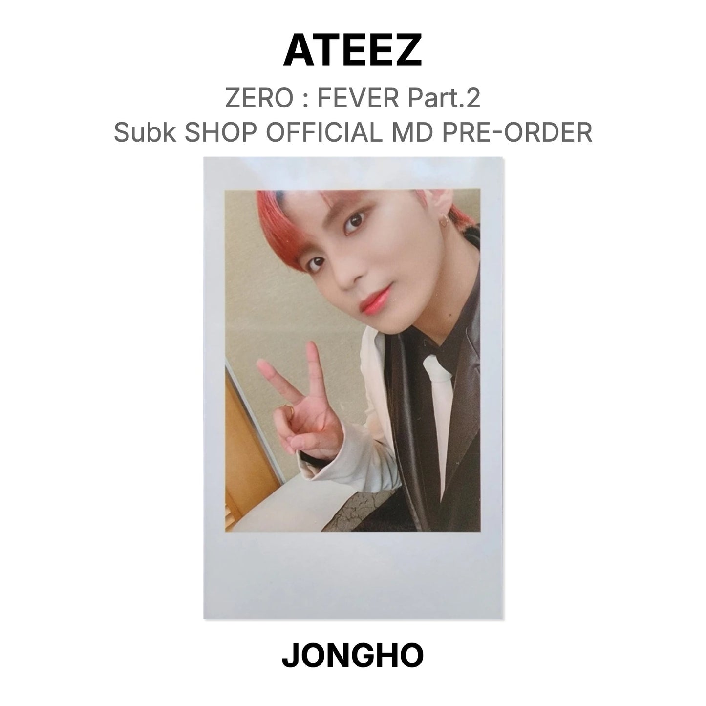 ATEEZ ZERO : FEVER Part.2 Subk SHOP OFFICIAL MD PRE-ORDER Official Photocard