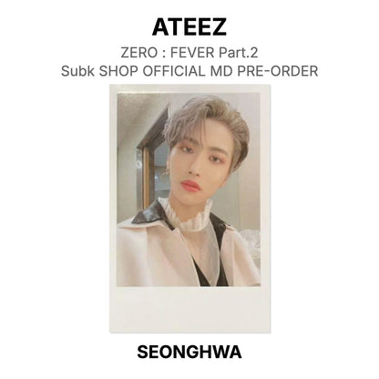 ATEEZ ZERO : FEVER Part.2 Subk SHOP OFFICIAL MD PRE-ORDER Official Photocard