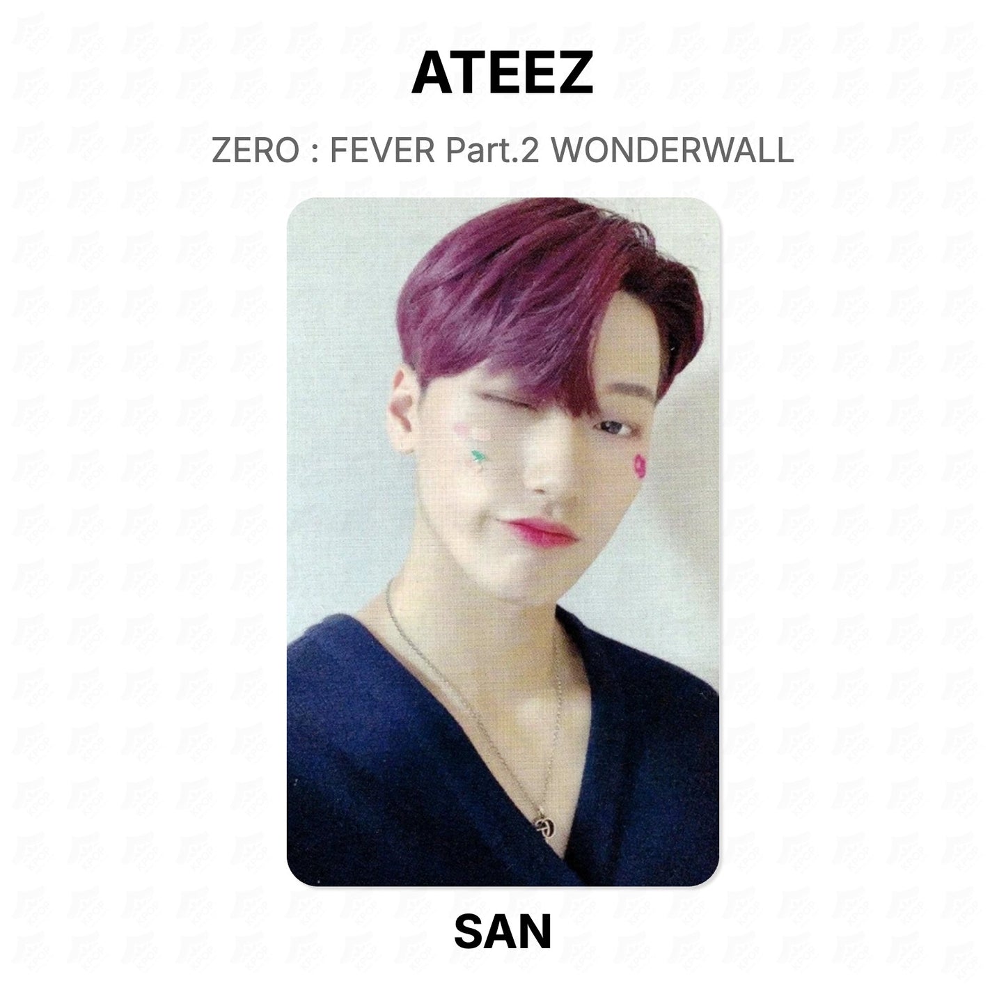 ATEEZ ZERO : FEVER Part.2 WONDERWALL Official Photocard