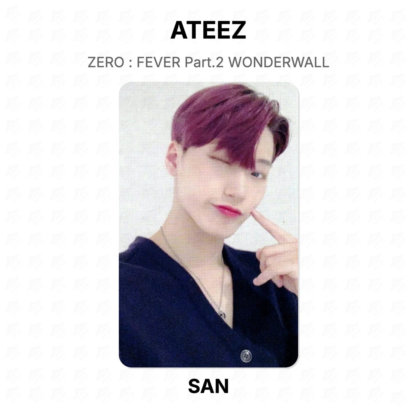 ATEEZ ZERO : FEVER Part.2 WONDERWALL Official Photocard