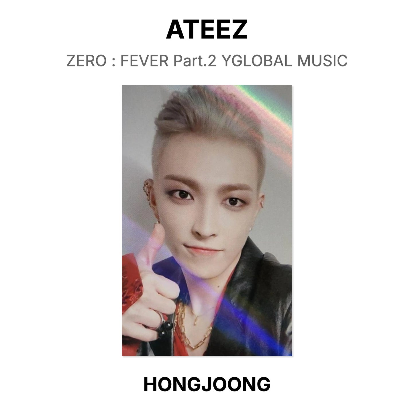 ATEEZ ZERO : FEVER Part.2 YGLOBAL MUSIC Official Photocard