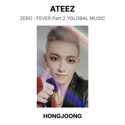ATEEZ ZERO : FEVER Part.2 YGLOBAL MUSIC Official Photocard
