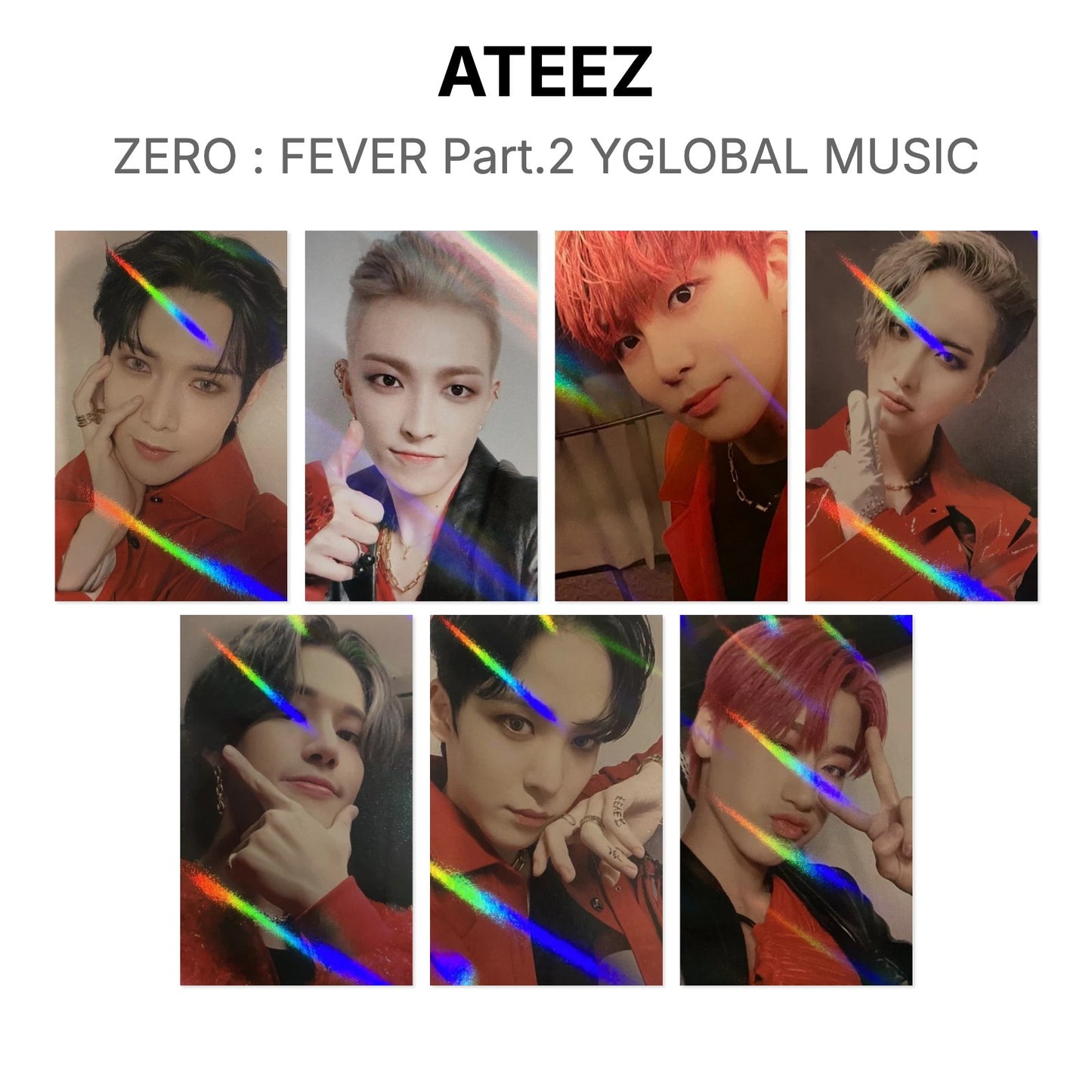 ATEEZ ZERO : FEVER Part.2 YGLOBAL MUSIC Official Photocard