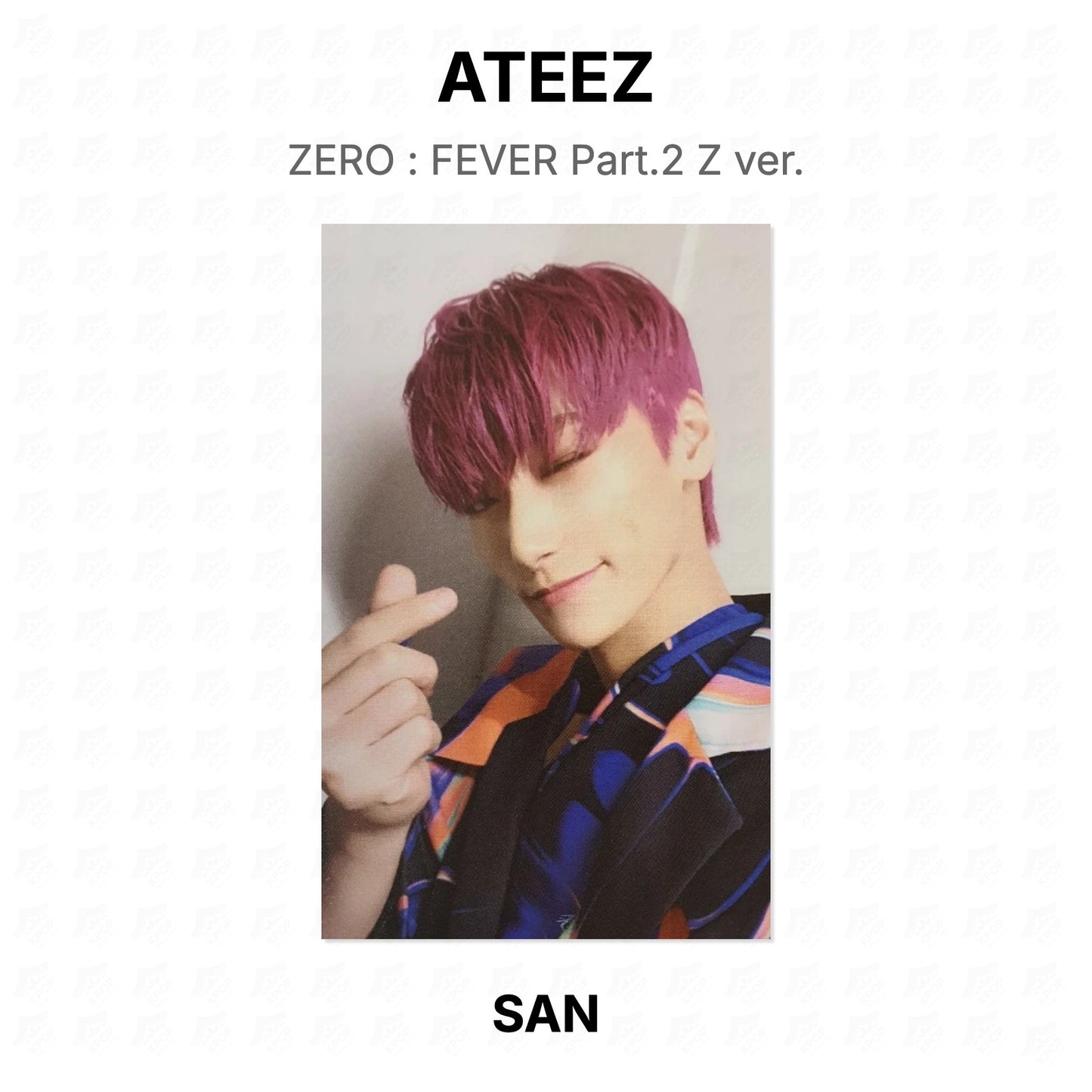 ATEEZ ZERO : FEVER Part.2 Z ver. Official Photocard