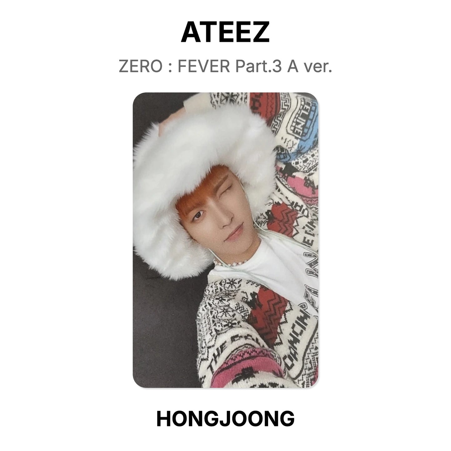 ATEEZ ZERO : FEVER Part.3 A ver. 官方小卡
