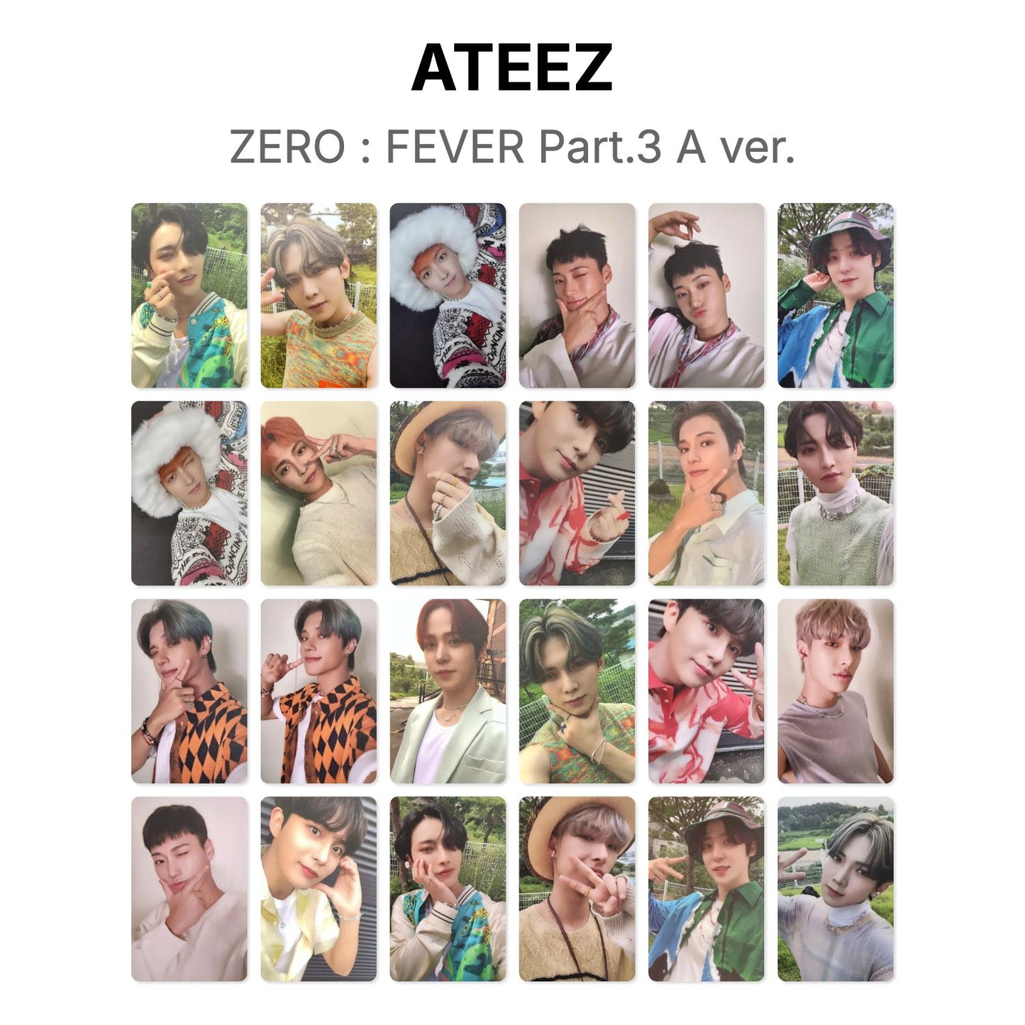 ATEEZ ZERO : FEVER Part.3 A ver. 官方小卡