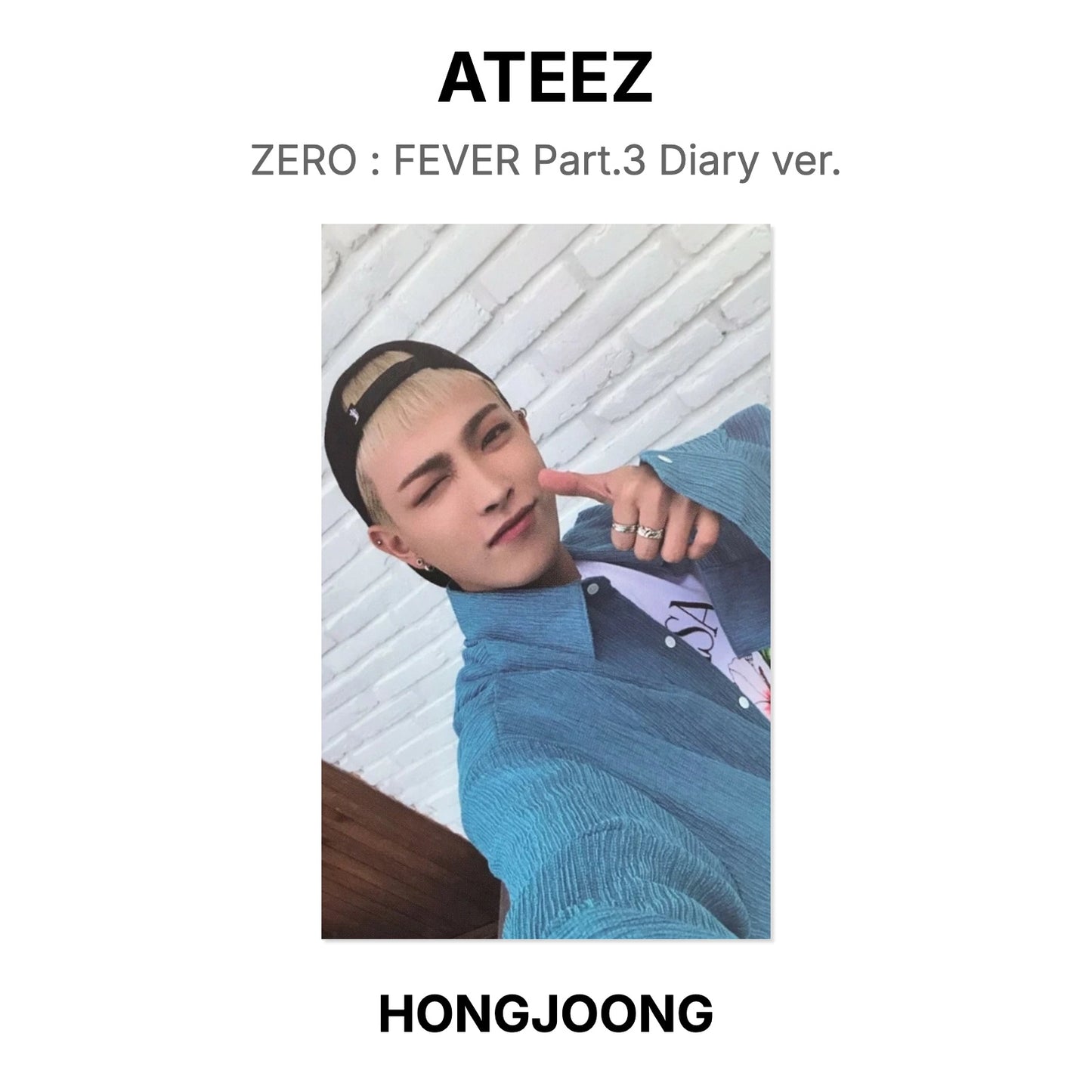 ATEEZ ZERO : FEVER Part.3 Diary ver. Official Photocard