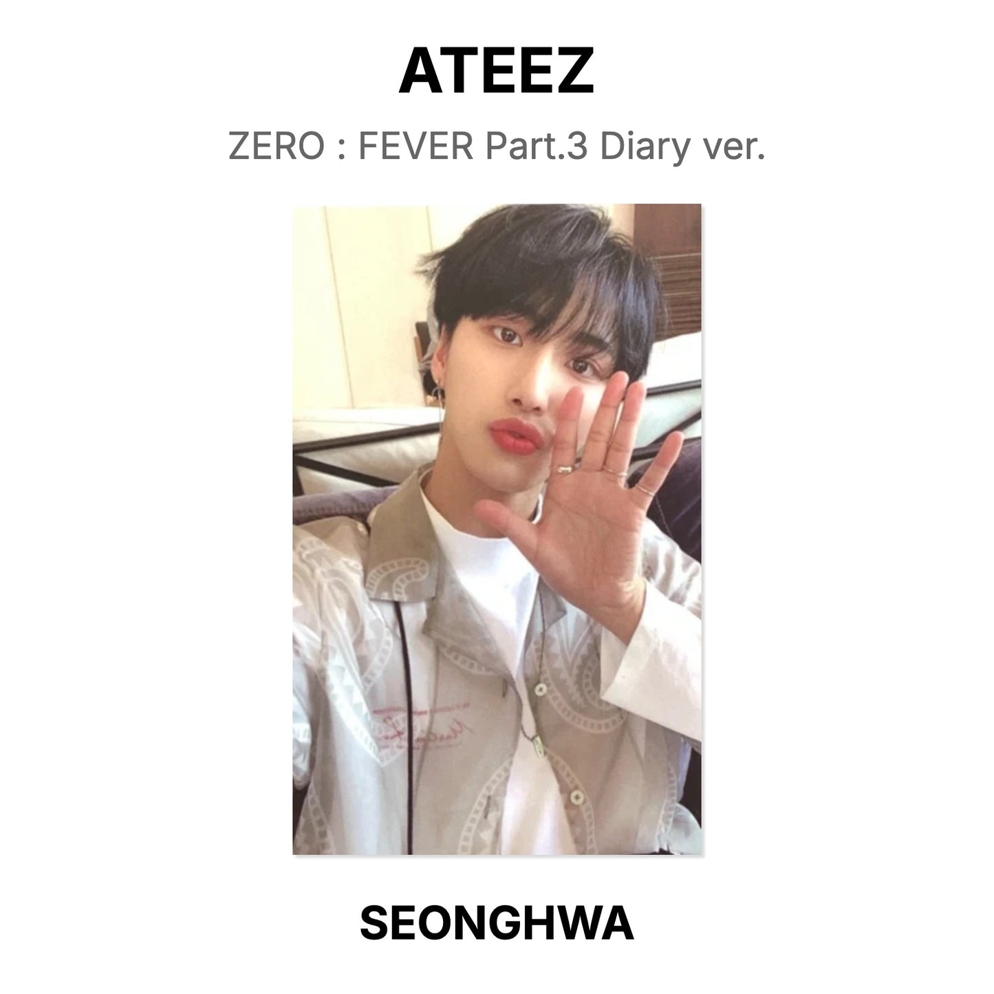 ATEEZ ZERO : FEVER Part.3 Diary ver. Official Photocard