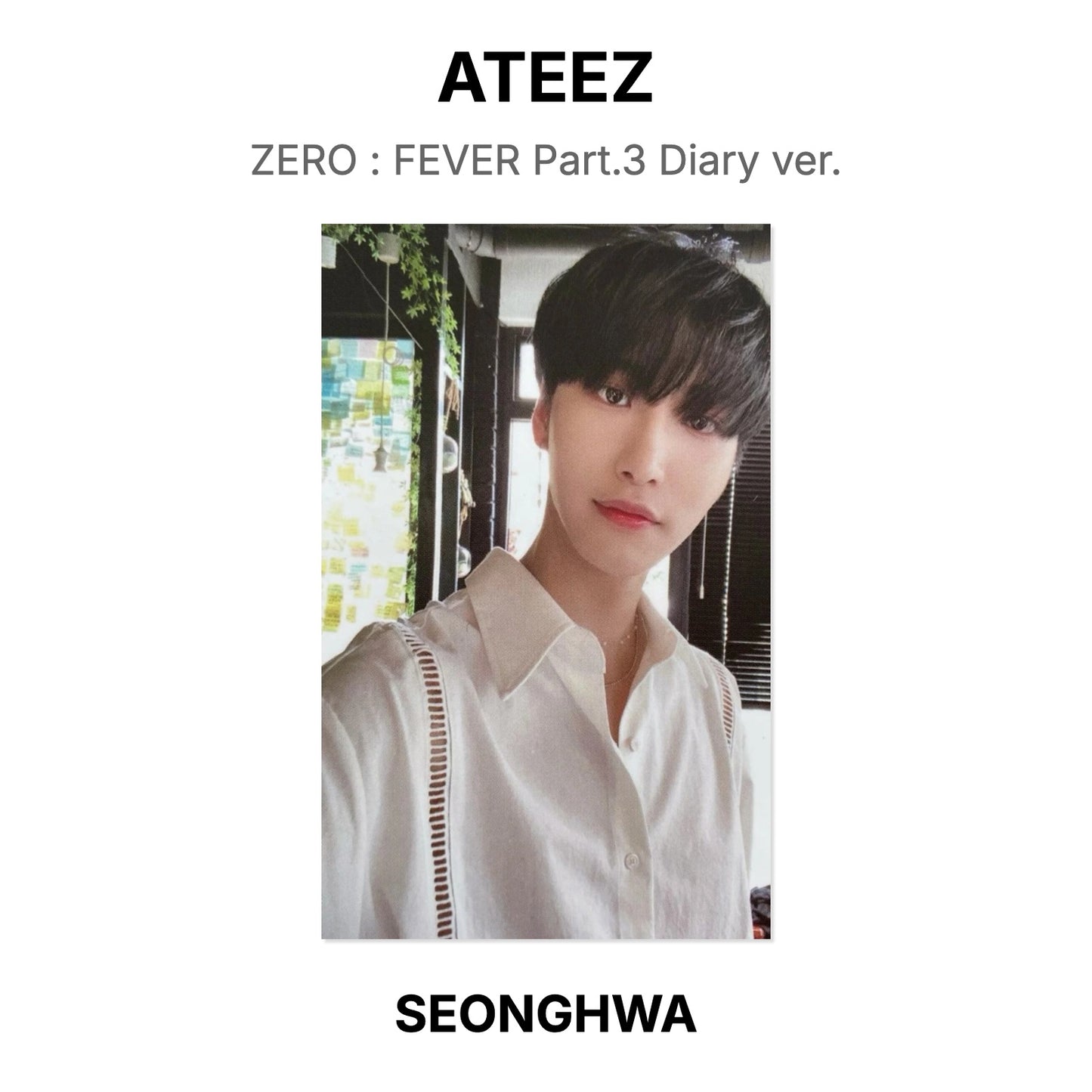 ATEEZ ZERO : FEVER Part.3 Diary ver. Official Photocard