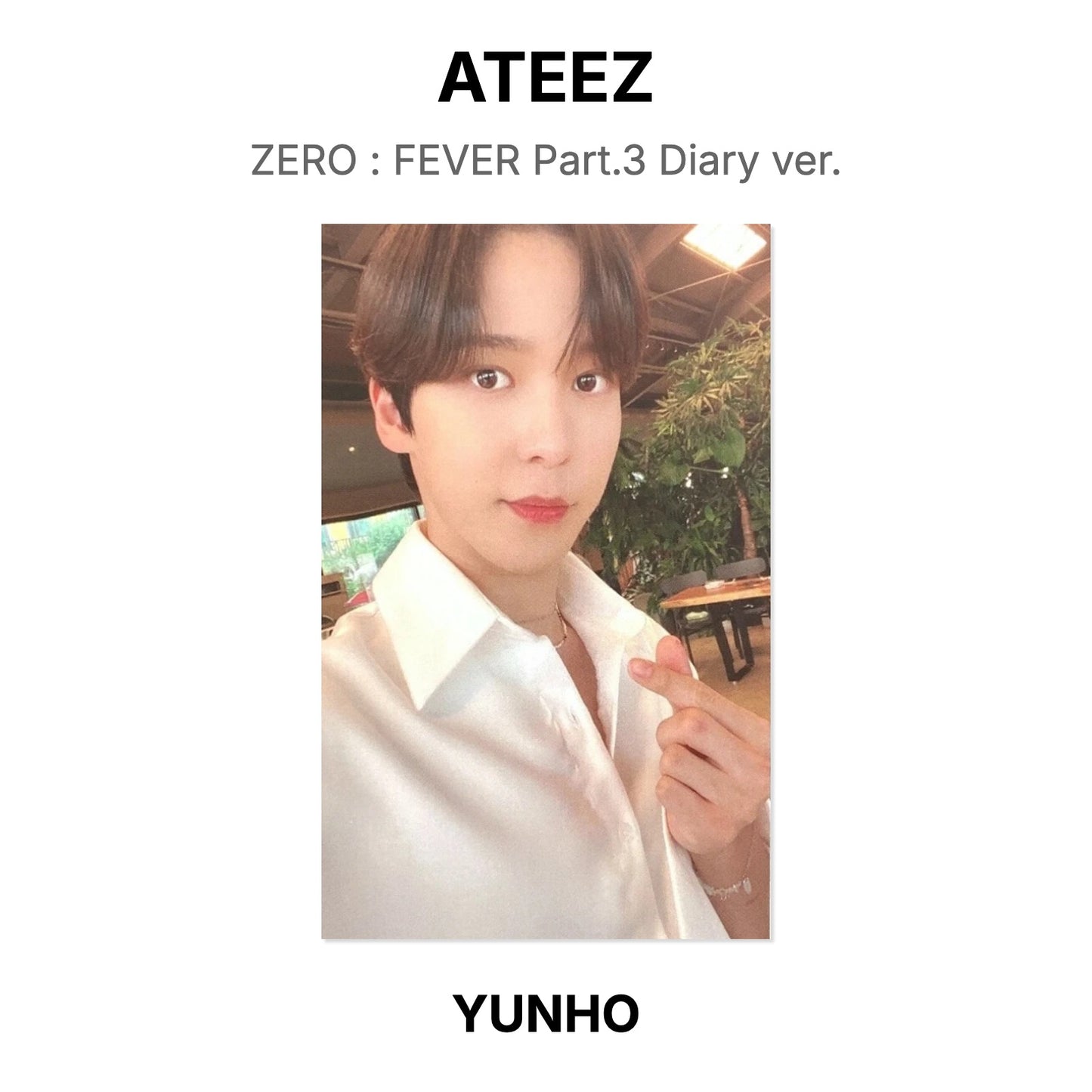 ATEEZ ZERO : FEVER Part.3 Diary ver. Official Photocard