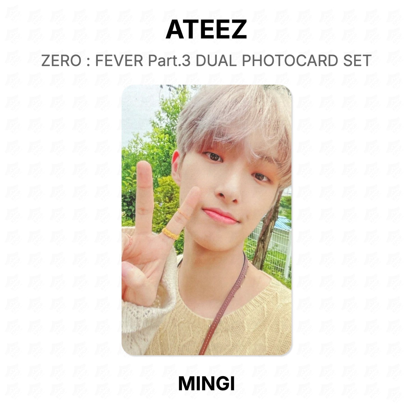 ATEEZ ZERO : FEVER Part.3 DUAL PHOTOCARD SET Official Photocard