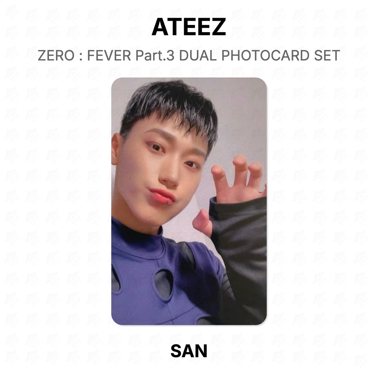 ATEEZ ZERO : FEVER Part.3 DUAL PHOTOCARD SET Official Photocard