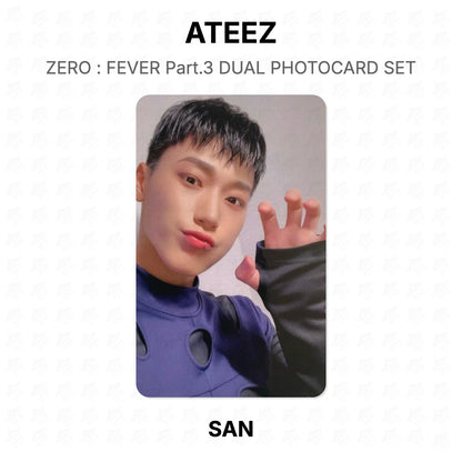ATEEZ ZERO : FEVER Part.3 DUAL PHOTOCARD SET Official Photocard