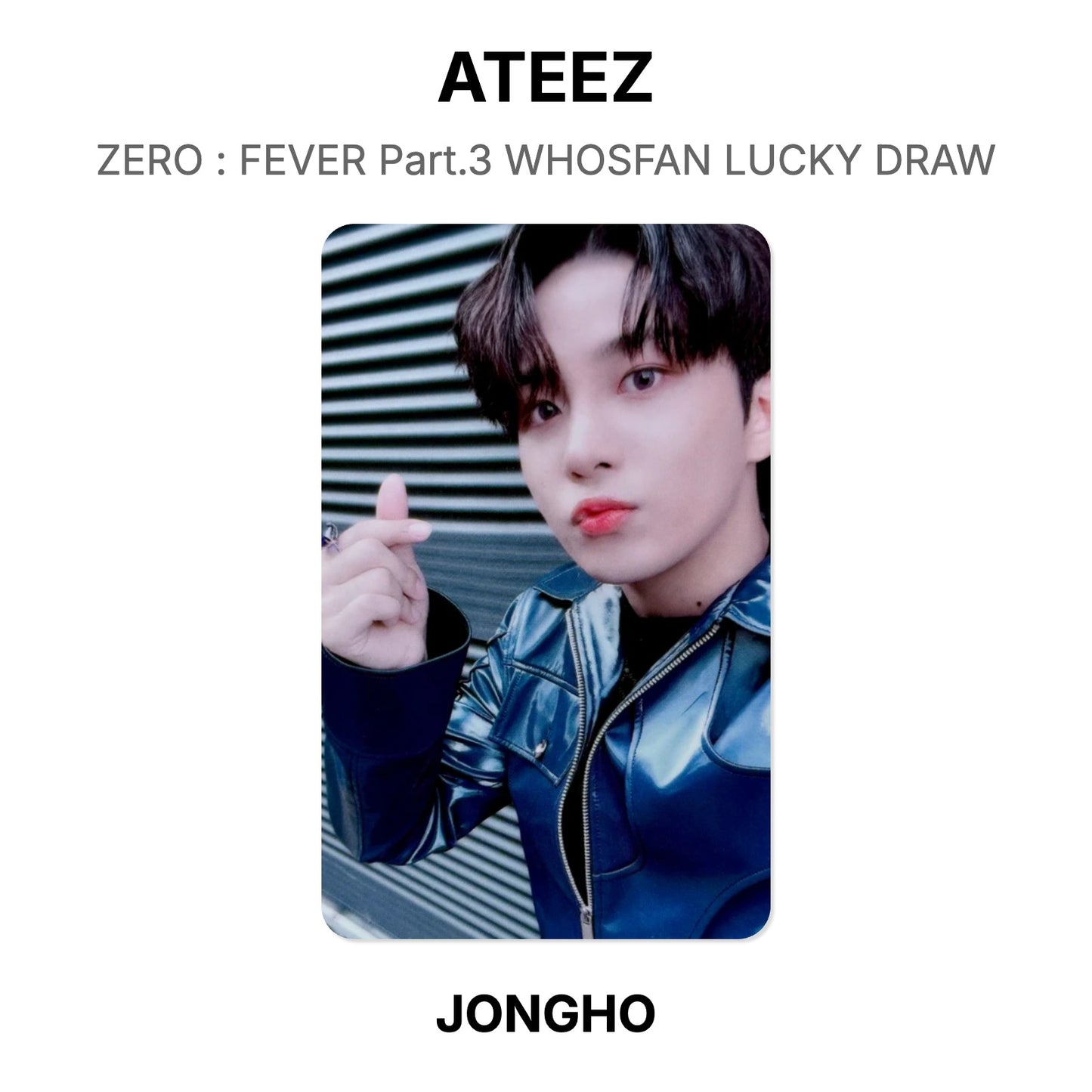 ATEEZ ZERO : FEVER Part.3 WHOSFAN LUCKY DRAW Official Photocard