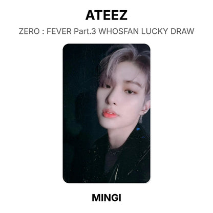ATEEZ ZERO : FEVER Part.3 WHOSFAN LUCKY DRAW Official Photocard