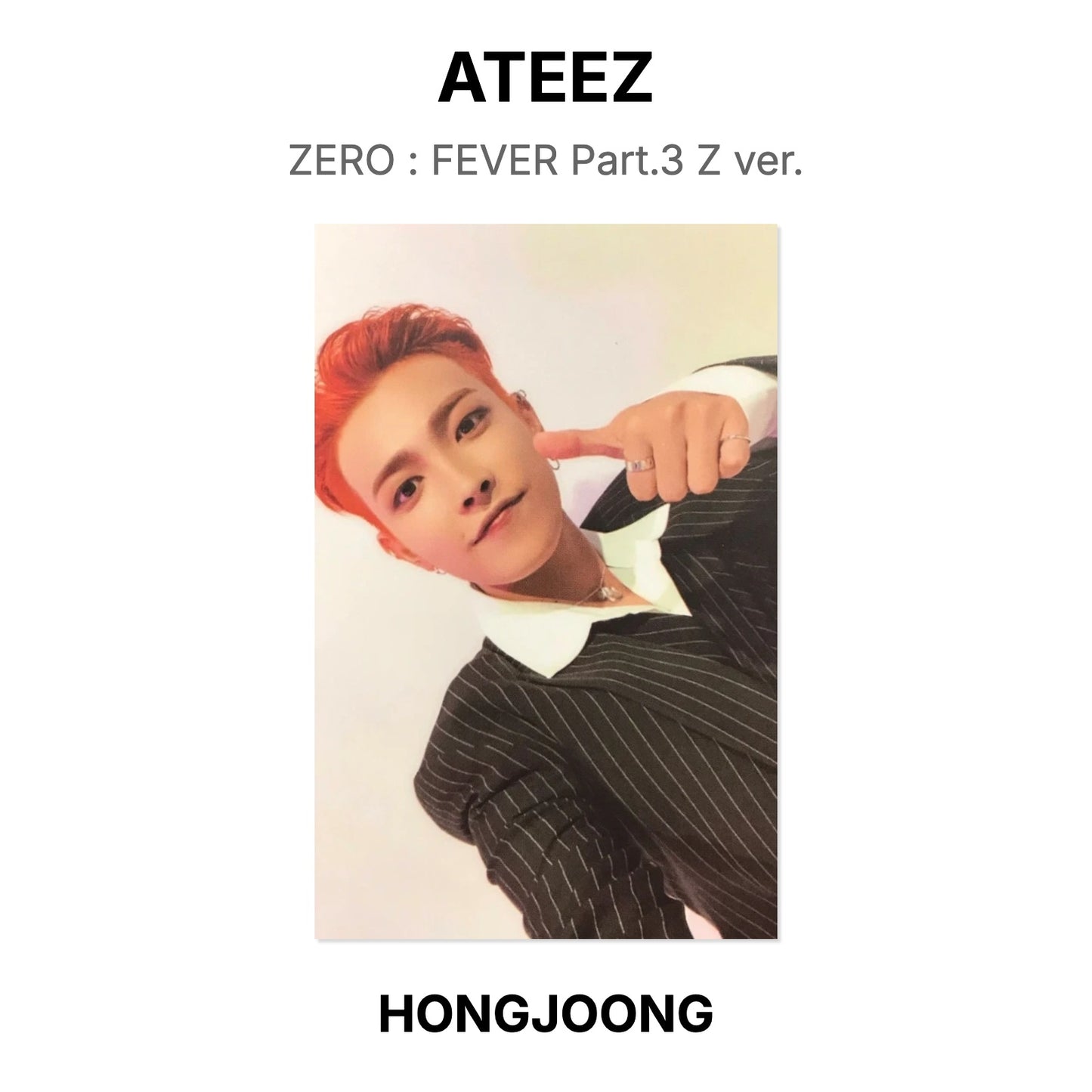 ATEEZ ZERO : FEVER Part.3 Z ver. Official Photocard