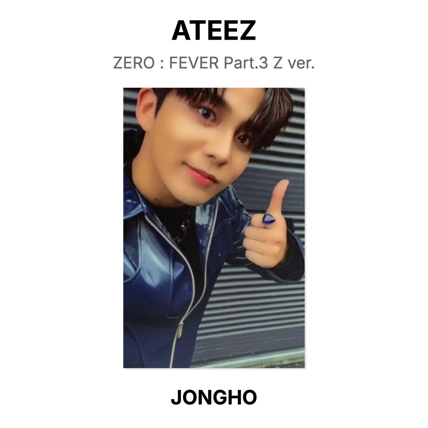 ATEEZ ZERO : FEVER Part.3 Z ver. Official Photocard