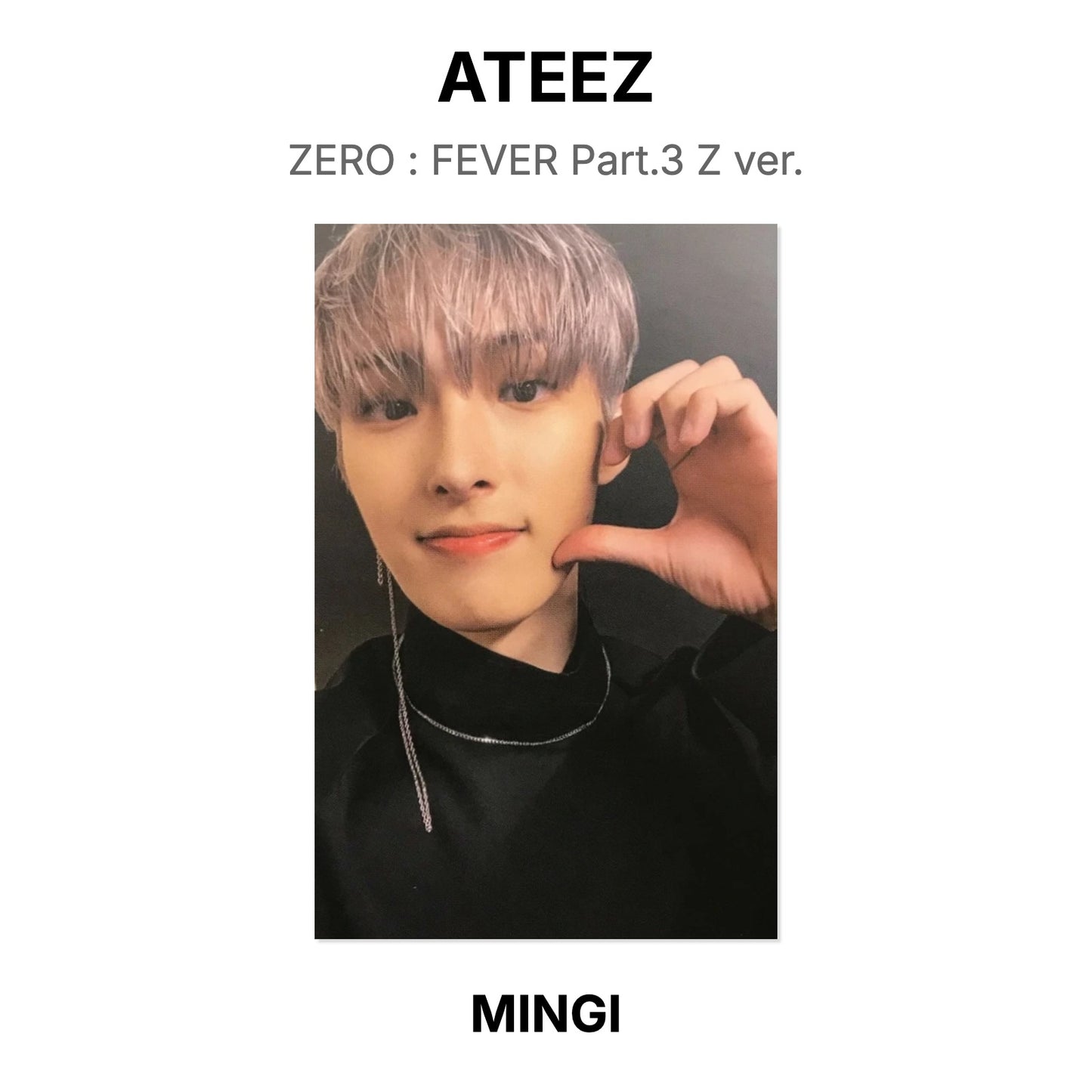 ATEEZ ZERO : FEVER Part.3 Z ver. Official Photocard