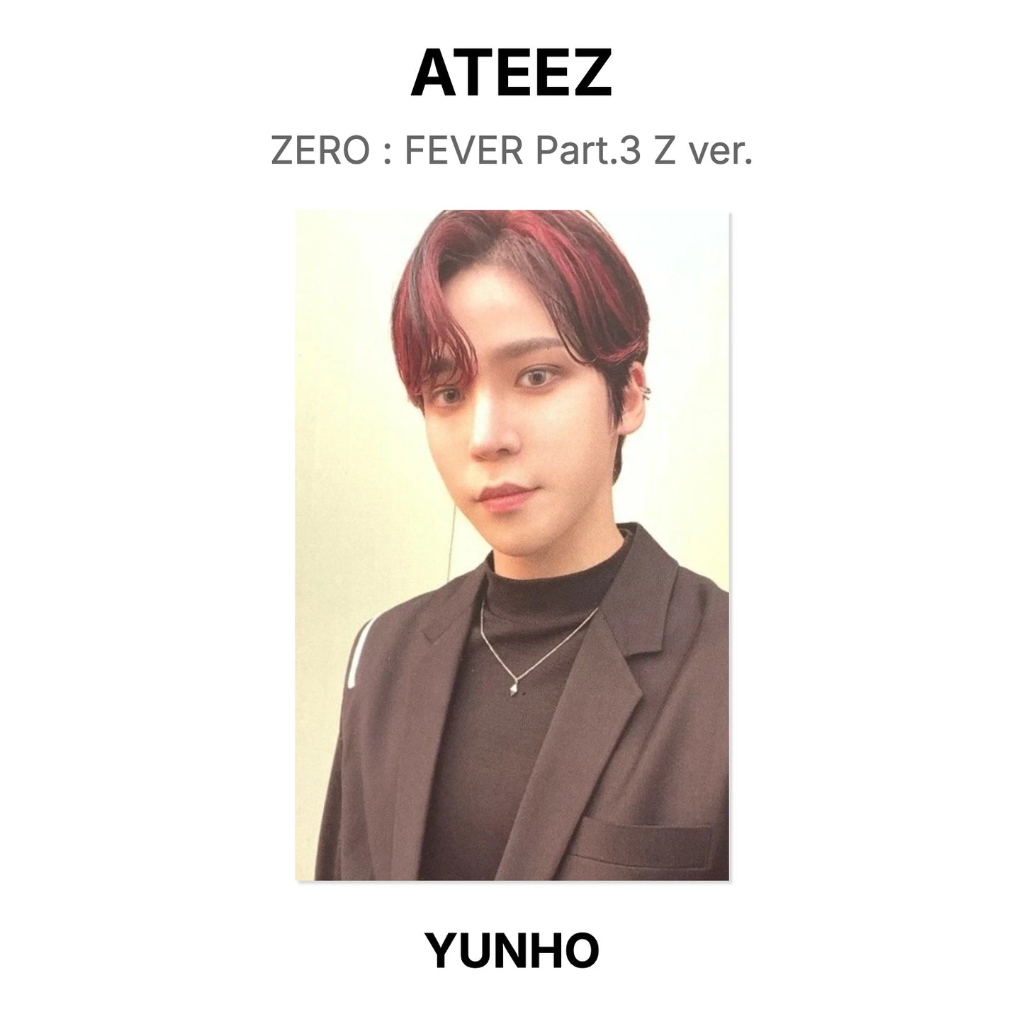 ATEEZ ZERO : FEVER Part.3 Z ver. Official Photocard