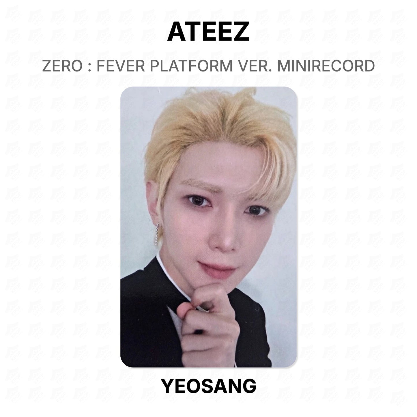 ATEEZ ZERO : FEVER PLATFORM VER. MINIRECORD Official Photocard