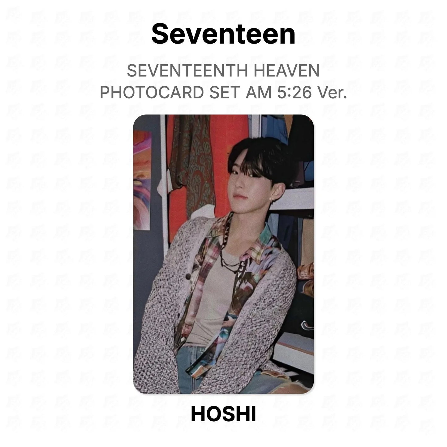 Seventeen SEVENTEENTH HEAVEN PHOTOCARD SET AM 5:26 Ver. Official Photocard