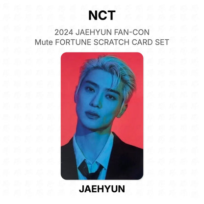 NCT 2024 JAEHYUN FAN-CON Mute FORTUNE SCRATCH CARD SET Official Photocard