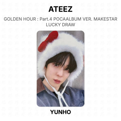 ATEEZ GOLDEN HOUR : Part.4 POCAALBUM VER. MAKESTAR LUCKY DRAW Official Photocard