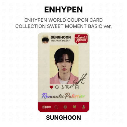 ENHYPEN WORLD COUPON CARD COLLECTION SWEET MOMENT BASIC ver. Official Photocard