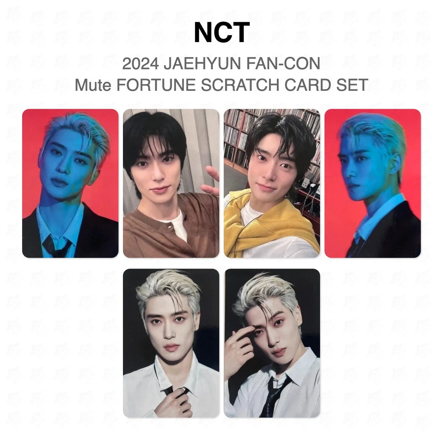 NCT 2024 JAEHYUN FAN-CON Mute FORTUNE SCRATCH CARD SET Official Photocard