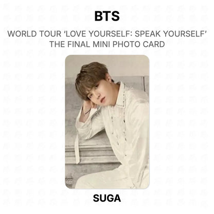 BTS WORLD TOUR ‘LOVE YOURSELF: SPEAK YOURSELF’ THE FINAL MINI PHOTO CARD photocard oficial