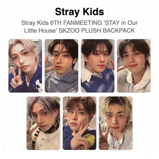Stray Kids 6TH FANMEETING ‘STAY in Our Little House’ SKZOO PLUSH BACKPACK Official Photocard