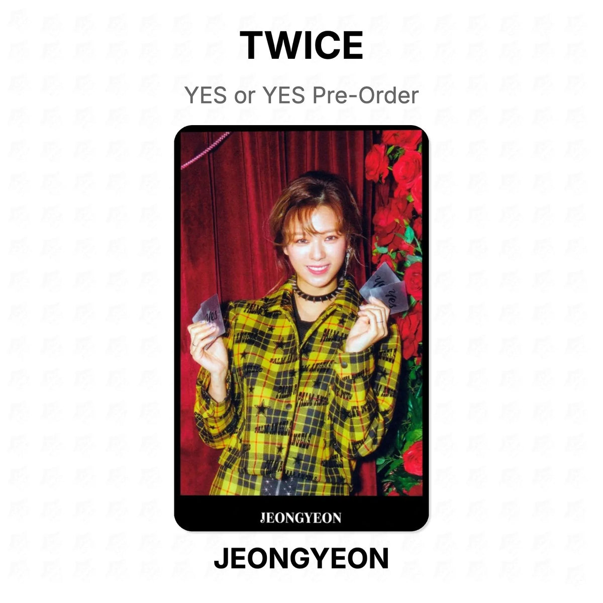 TWICE YES or YES Pre-Order Official Photocard