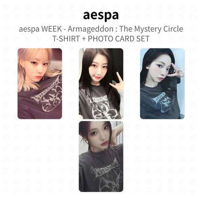aespa WEEK - Armageddon : The Mystery Circle T-SHIRT + PHOTO CARD SET Official Photocard