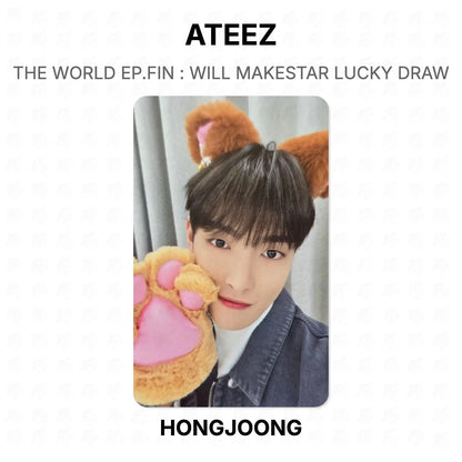 ATEEZ THE WORLD EP.FIN : WILL MAKESTAR LUCKY DRAW Official Photocard