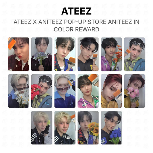 ATEEZ X ANITEEZ POP-UP STORE ANITEEZ IN COLOR REWARD Official Photocard