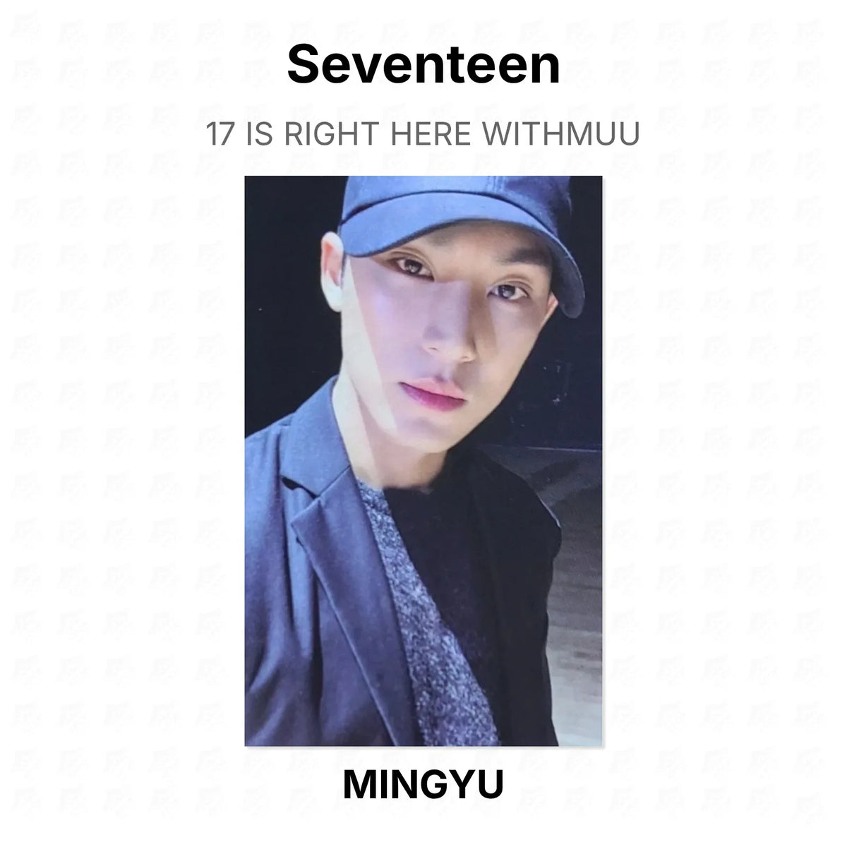 Seventeen 17 IS RIGHT HERE WITHMUU Official Photocard