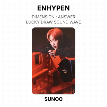 ENHYPEN DIMENSION : ANSWER LUCKY DRAW SOUND WAVE Official Photocard