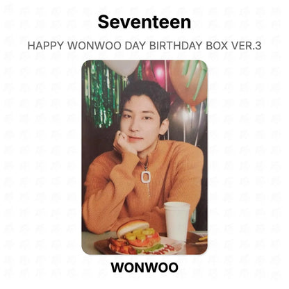 Seventeen HAPPY WONWOO DAY BIRTHDAY BOX VER.3 Official Photocard