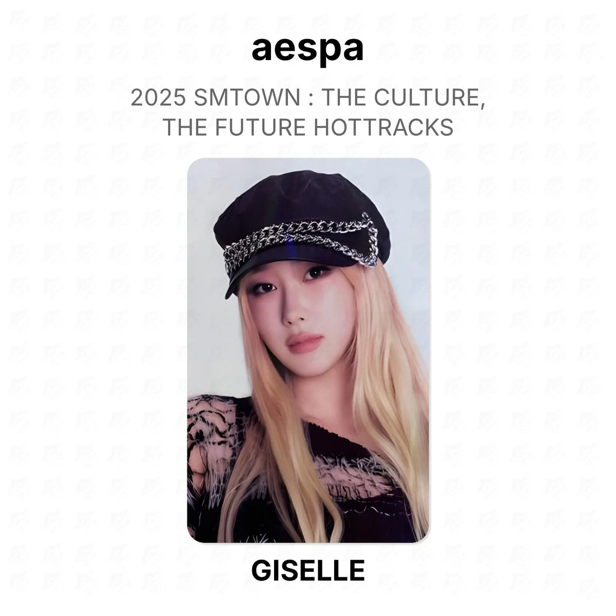 aespa 2025 SMTOWN : THE CULTURE, THE FUTURE HOTTRACKS Official Photocard
