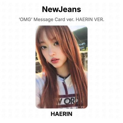 NewJeans ‘OMG’ Message Card ver. HAERIN VER. Official Photocard